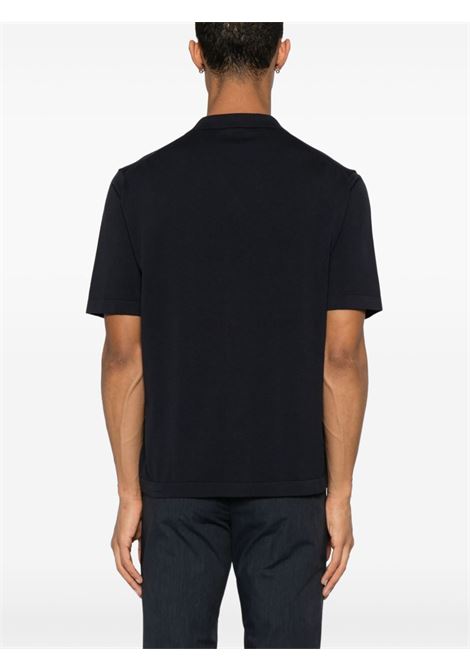 camicia maniche corte in maglia uomo nera ASPESI | M084 337101098
